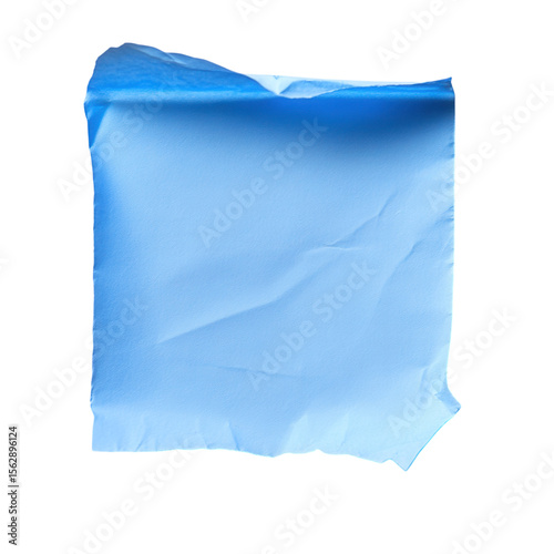 square paper sticky note on transparent background, minimal stationery mockup, blank reminder concept