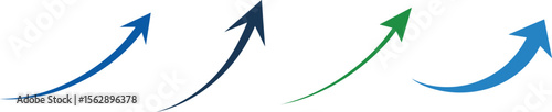Upward Curved Arrows: Symbolizing Growth, Progress, and Dynamic Positive Trends.