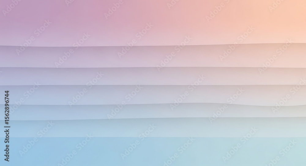 Fototapeta premium Abstract Pastel Color Gradient Background with Horizontal Lines