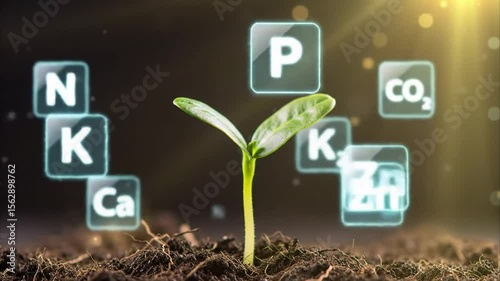 Agricultural technologies for analyzing fertilizer of growing plants and scientific research in the field of biology and chemistry of nature.
