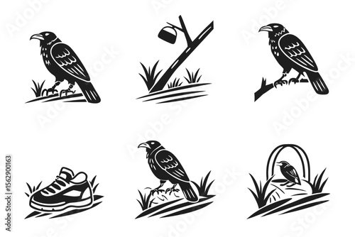 birds on a branch