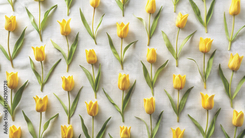 yellow flowers Fabric pattern Minimal Background 
