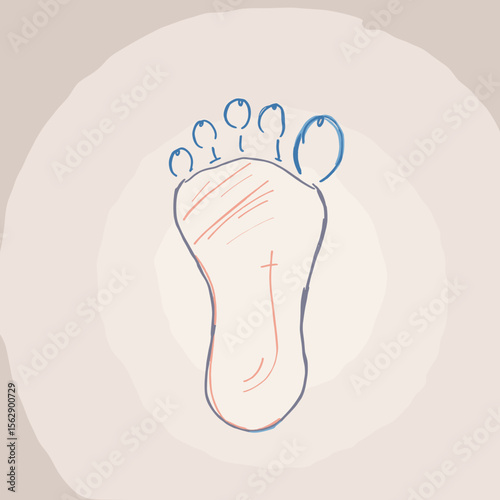 foot print vector
