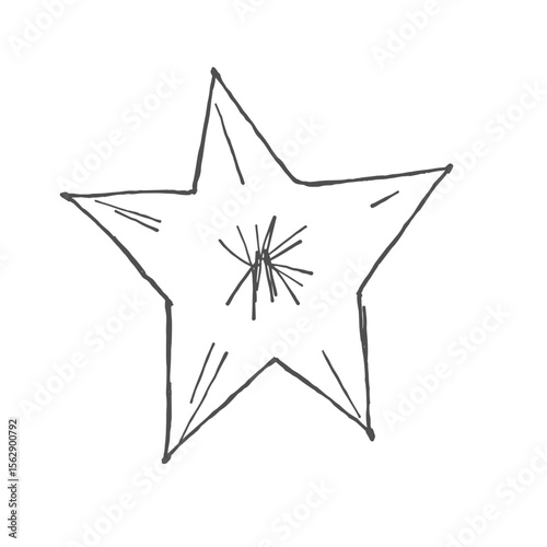  Kids’ Hand-Drawn Star and Moon Illustration | Cute Crayon-Style Clipart