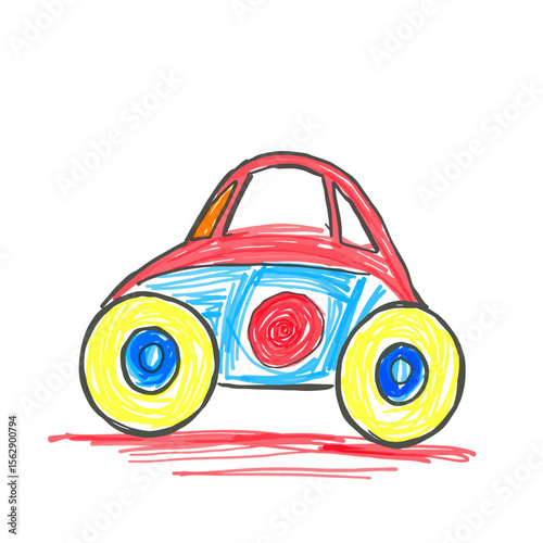 How To Draw A Car For Kids & Toddlers | Easy Car Drawing Step By Step