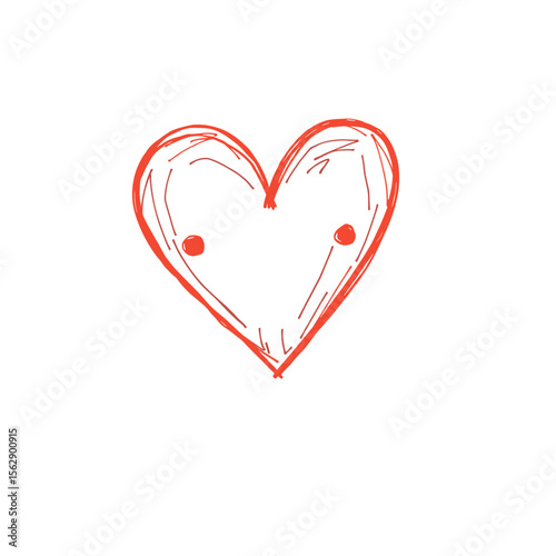  Hand-Drawn Colorful Heart Shapes | Cute Doodle Style Vector Clipart