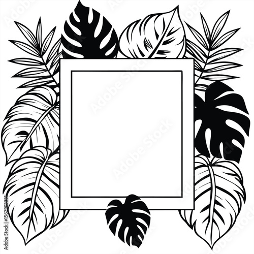 Vector floral   frame