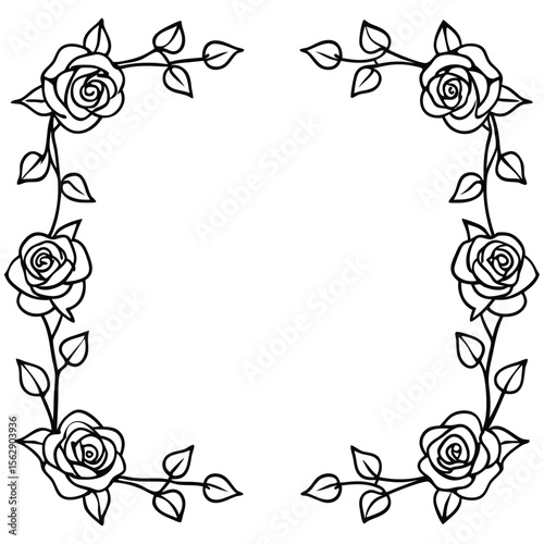 Vector floral   frame