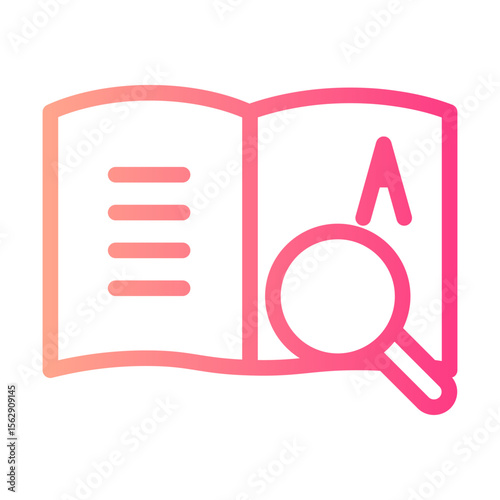 search book gradient icon