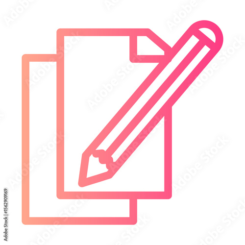 writing gradient icon