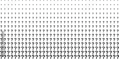 Question Mark Pattern Vector – Black and White Confusion Concept Background
