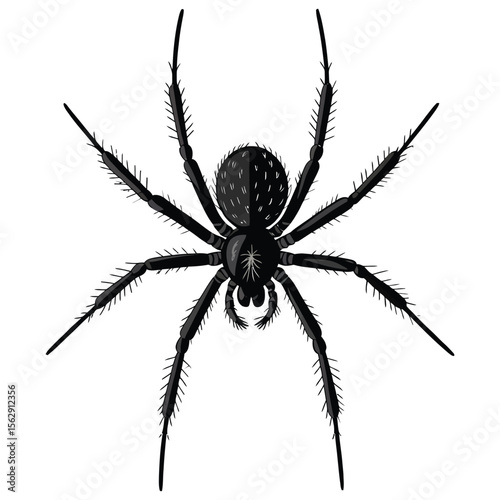 spider isolated on white background