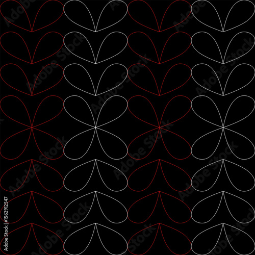 backdrop, colorful, retro, seamless, fabric, collection, element, frame, paper, drawing, beautiful, trendy, modern, pattern, line, vintage, daisy, petals, chamomile, white, illustration, background, f