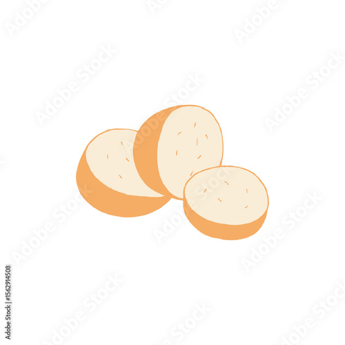 potato chips isolated on white