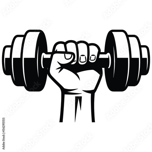 hand holding dumbbell
