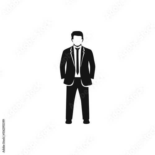 businessman in suit silhouette