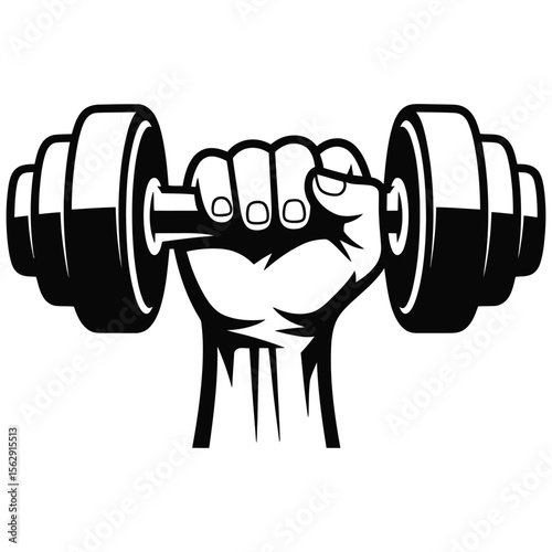 3d man lifting dumbbell