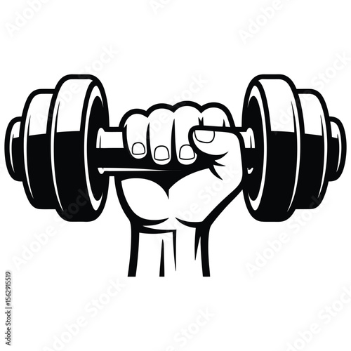 3d man lifting dumbbell
