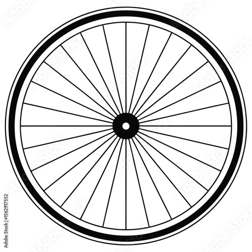 old bicycle wheel