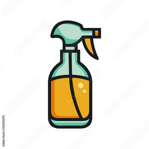 Cleaning spray bottle vector icon