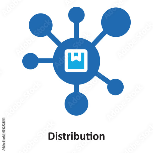 Distribution Vector Icon which can easily modify or edit