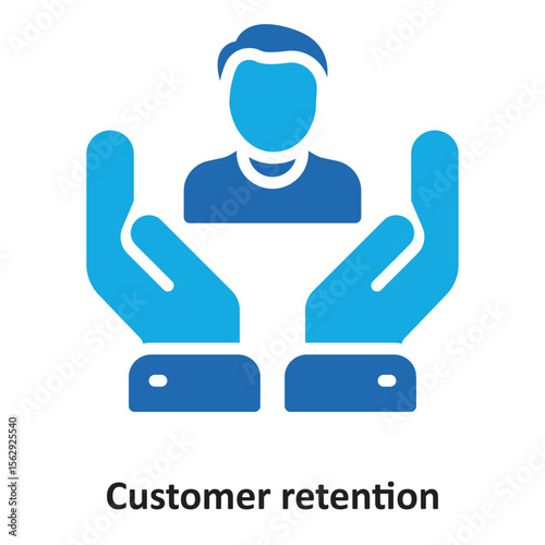 Customer retention Vector Icon which can easily modify or edit
