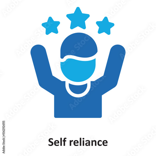 Self reliance Vector Icon which can easily modify or edit