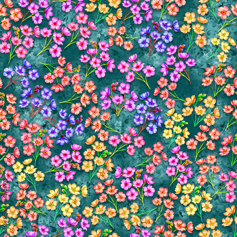 Obraz premium seamless pattern with flowers