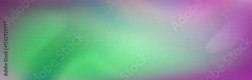 Colorful pixel gradient backdrop for game interface - vibrant green to purple halftone transition with dotted texture. Modern retro gaming background for ui design, digital art or creative video.