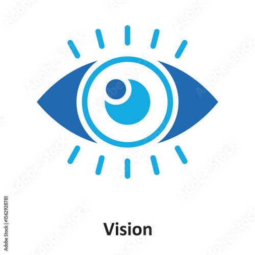 Vision Vector Icon which can easily modify or edit