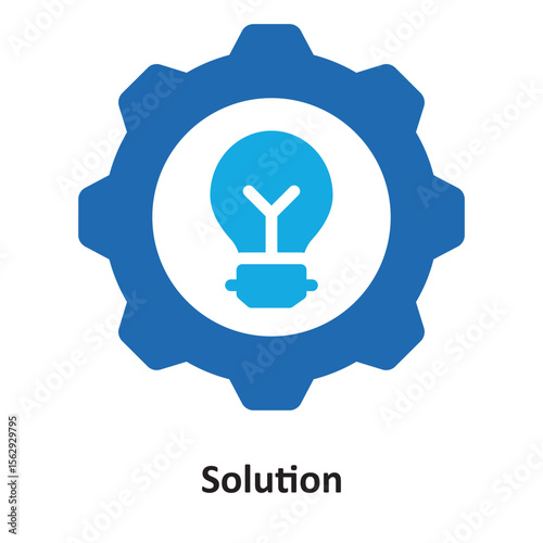 Solution Vector Icon which can easily modify or edit