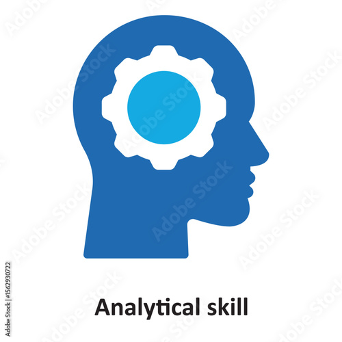 Analytical skill Vector Icon which can easily modify or edit