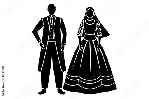 vector illustration of a couple