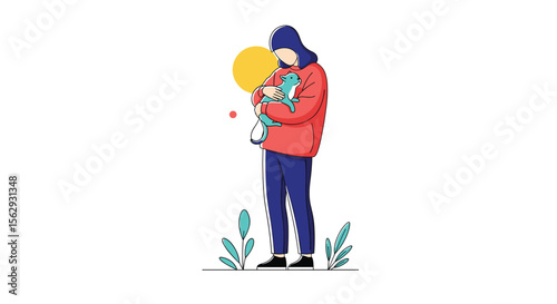 Delivering joy a mother's heartfelt bond nurturing pure love