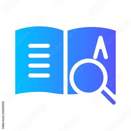 search book gradient icon