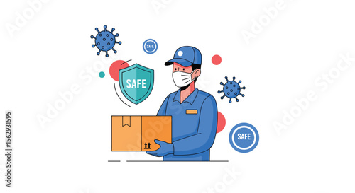 Safe shipping and delivery during virus epidemic era