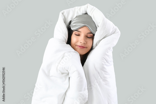 Beautiful young woman wrapp...