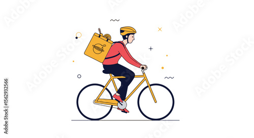 Local food delivered quickly by bicycle service for everyone