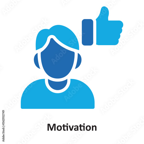 Motivation  Vector Icon which can easily modify or edit