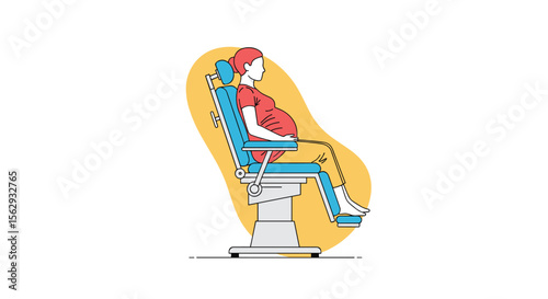 The medical chair allows you to relax during treatment