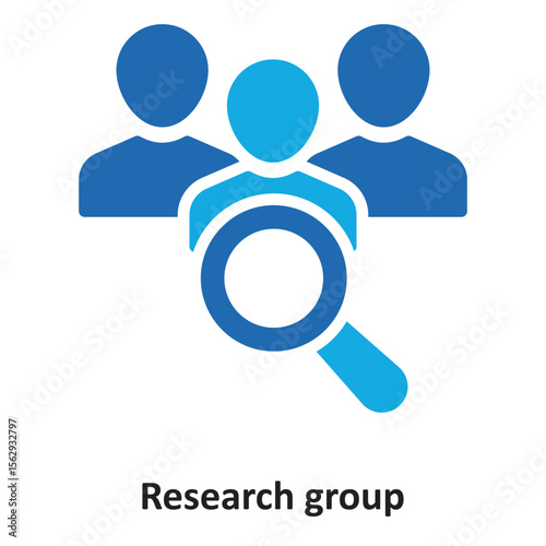 Research group  Vector Icon which can easily modify or edit