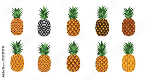 Pineapple fruit tropical diet healthy food vegetarian nutrition concept