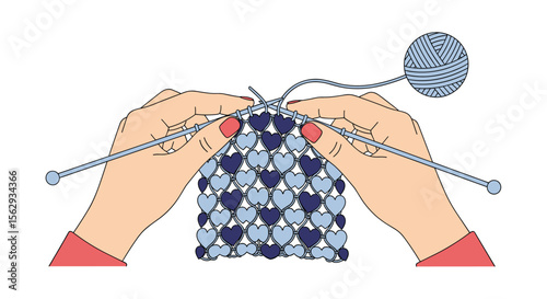 Knitting pattern heart design for beginners easy craft guide