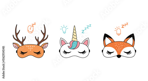 Adorable animal face masks for peaceful nights and relaxing