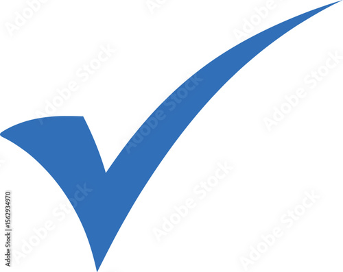 Blue Checkmark Icon: Signifying Confirmation, Completion, and Correctness.