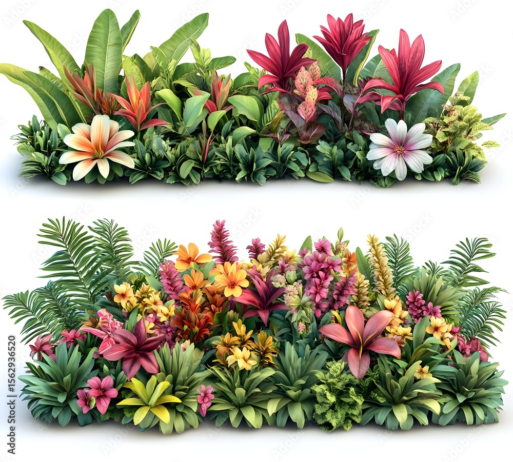 Fototapeta premium Lush Tropical Flower Arrangement