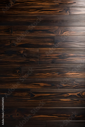 Background of polished wooden planks with a dark
