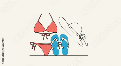 Sun Sand And Sea Escape: A Collection of Beach Accessories and Summer Essentials