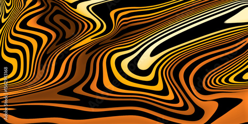 Abstract linear distorted pattern. Retro hippie colorful background Retro, wavy psychedelic pattern wavy psychedelic texture, optical illusion effect