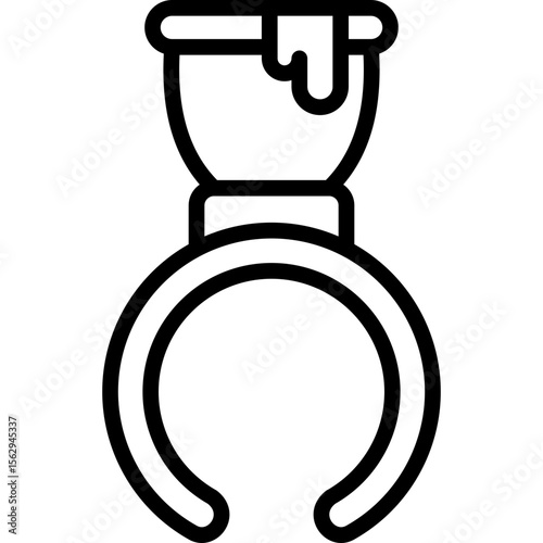 tatto ink icon illustration design with outline